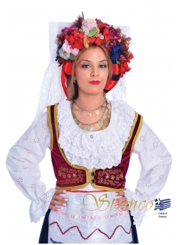 Greek Folklore Costume Corfu Kerkyra Woman
