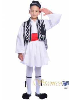 Folklore Tsolias Black & White Costume