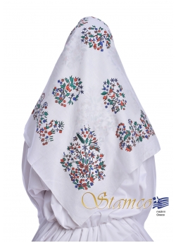 Folklore Traditional Cotton Scarf of Evia - Central Greece