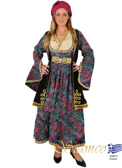 Folklore Epirus Brocade Gray Costume