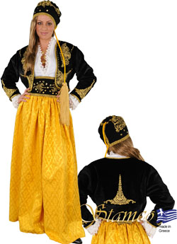 Folklore Amalia Embroidered Gold Costume