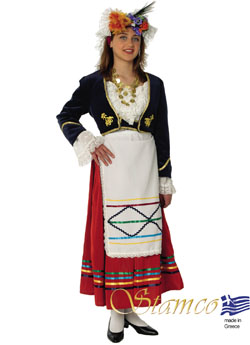 Folklore Corfu Woman Costume