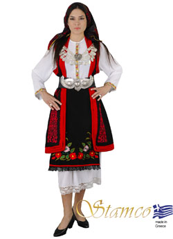 Folklore Macedonia Embroidery Costume