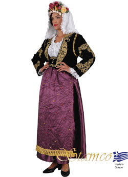 Folklore Corfu Kerkyra Woman Costume