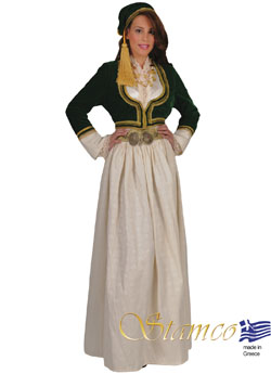 Folklore Amalia White Brocade Costume