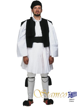 Folklore Tsolias Man Black Costume