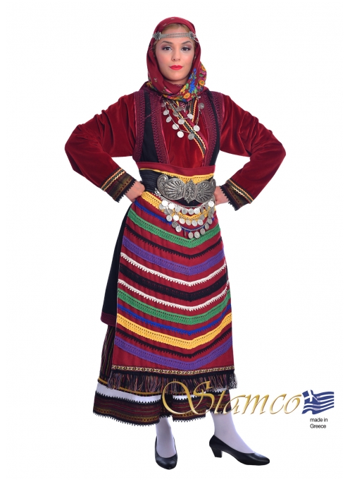 Folklore greek costume Orini Serres Woman