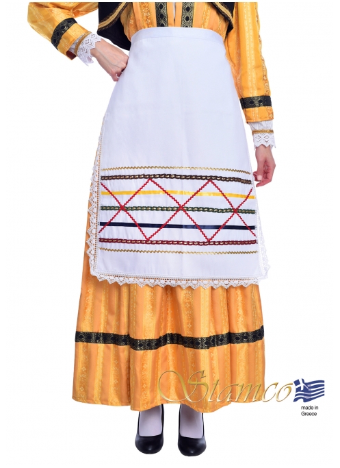 Folklore Apron with Lace and Trims