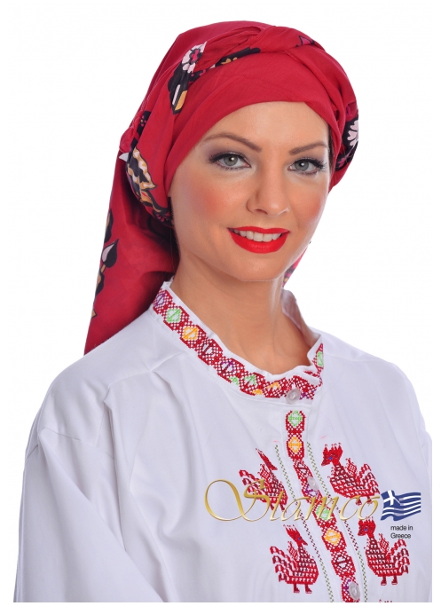 Folklore Traditional Cotton Scarf of Cyprus